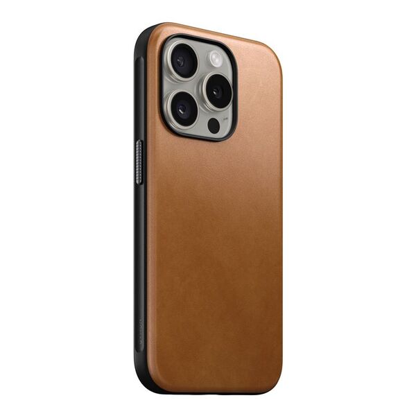 Nomad Nomad Μοντέρνα Δερμάτινη Θήκη, english tan - iPhone 15 Pro