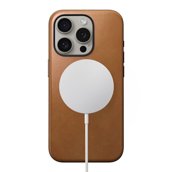 Nomad Nomad Μοντέρνα Δερμάτινη Θήκη, english tan - iPhone 15 Pro