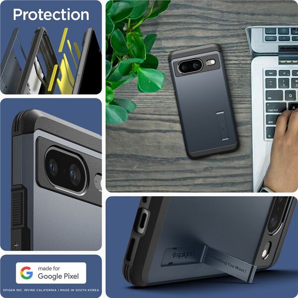 Spigen Spigen Tough Armor, μεταλλικό σχιστόλιθο - Google Pixel 8