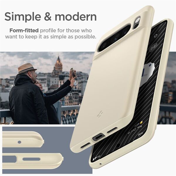 Spigen Spigen Thin Fit, σιωπηλό μπεζ - Google Pixel 8 Pro