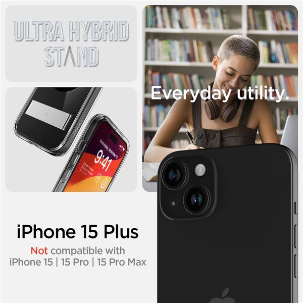 Spigen Spigen Ultra Hybrid S MagSafe, black - iPhone 15 Plus