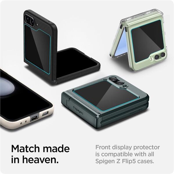 Spigen TEMPERED GLASS SPIGEN GLAS.TR ”EZ FIT” 2-PACK GALAXY Z FLIP 5 CLEAR