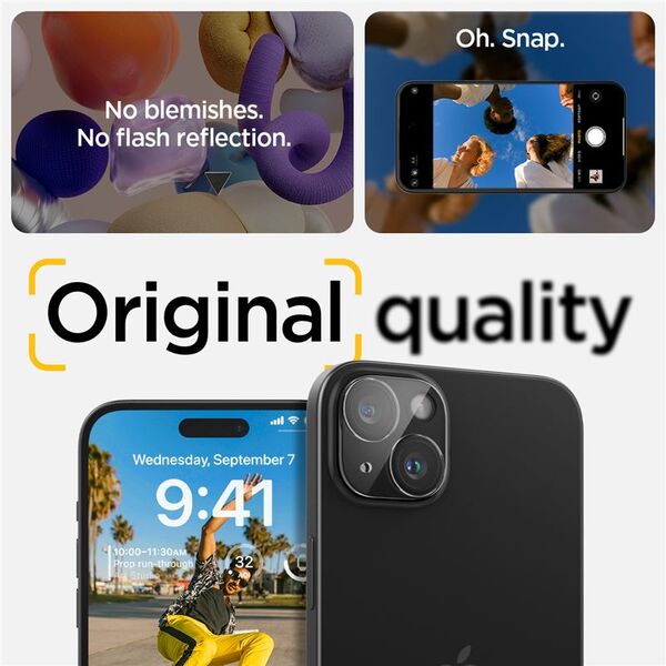 Spigen Spigen Glass tR Optik 2 Pack, crystal clear - iPhone 15/15 Plus/14/14 Plus