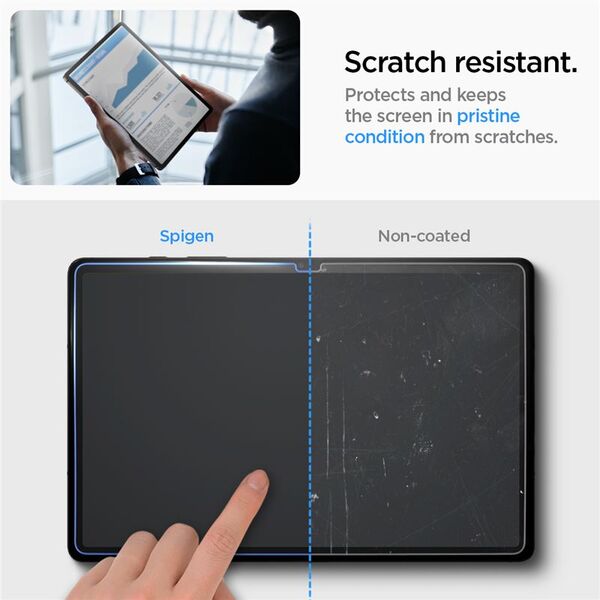 Spigen Spigen Glass tR EZ Fit 1 Pack - Samsung Galaxy Tab S9+