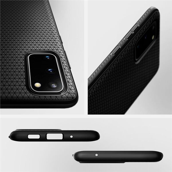 Spigen Θήκη Liquid Air Galaxy S20+ Plus Μαύρο Ματ