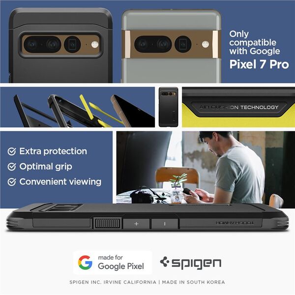 Spigen Spigen Tough Armor θήκη για Google Pixel 7 Pro μαύρο