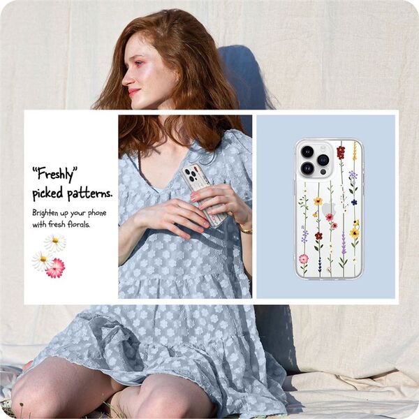 Spigen Etui Spigen Cyrill Cecile Apple iPhone 14 Pro Flower Garden