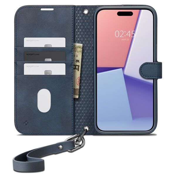 Spigen Spigen Wallet S Pro, navy - iPhone 15 Pro Max 13168601 8809896749558