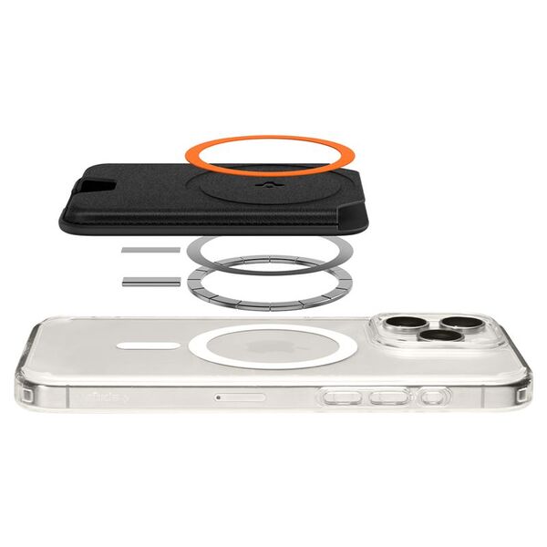 Spigen Spigen Valentinus MagSafe Πορτοφόλι 3 Καρτών, μαύρο