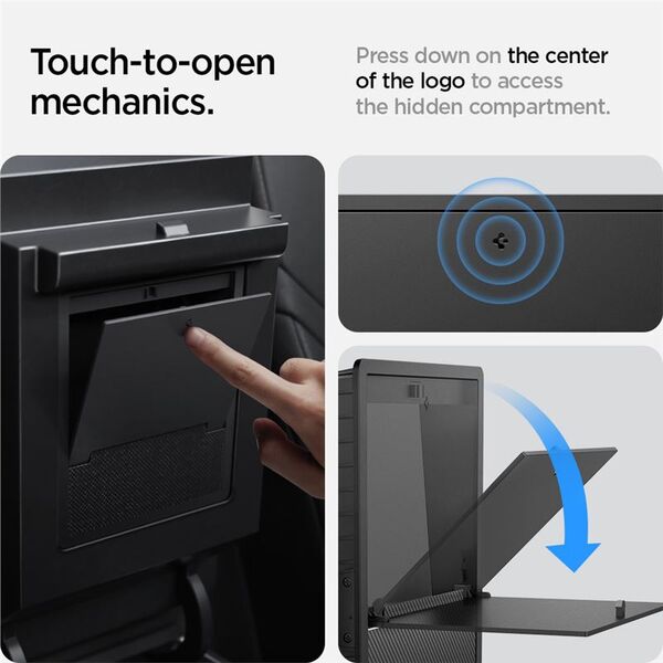Spigen Spigen Tesla Center Console Organizer Hidden Storage Box, black - Model Y/3