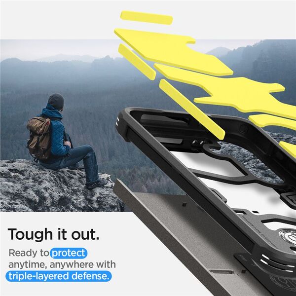 Spigen Spigen Tough Armor, gunmetal - Samsung Galaxy S24+