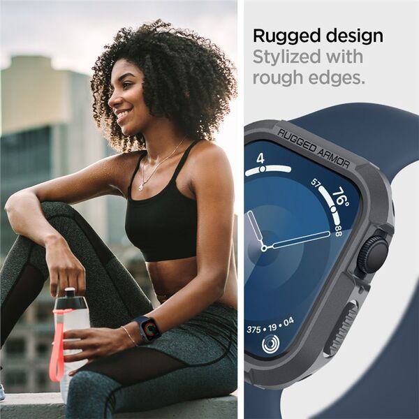 Spigen Spigen Rugged Armor, dark gray - Apple Watch 45mm/44mm