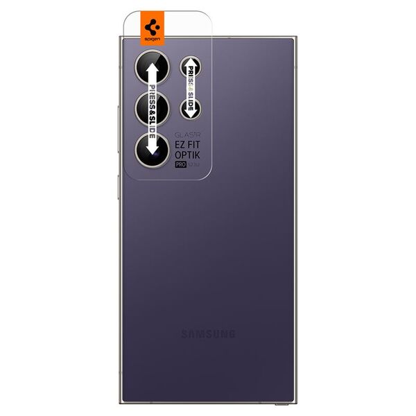 Spigen Spigen Glass tR EZ Fit Optik Pro 2 Pack, violet - Samsung Galaxy S24 Ultra