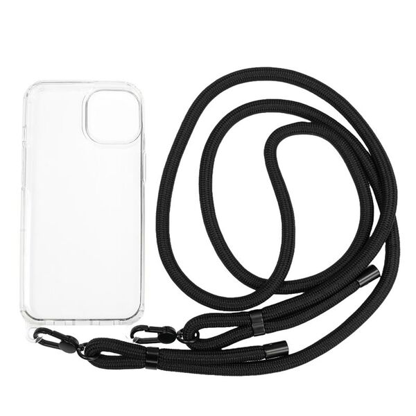 Θήκη με κορδόνι Mobile Origin, διαφανής - iPhone 14