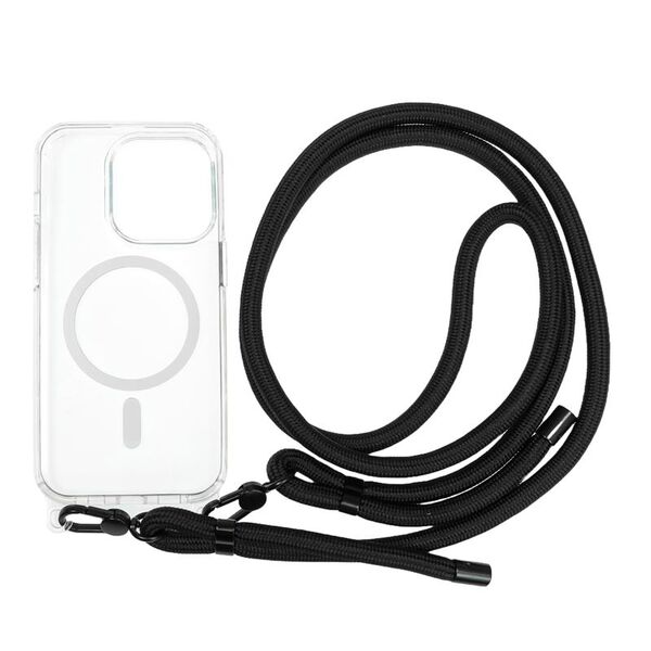 Mobile Origin Lanyard Case - Θήκη με λουράκι, διάφανη για iPhone 14 Pro