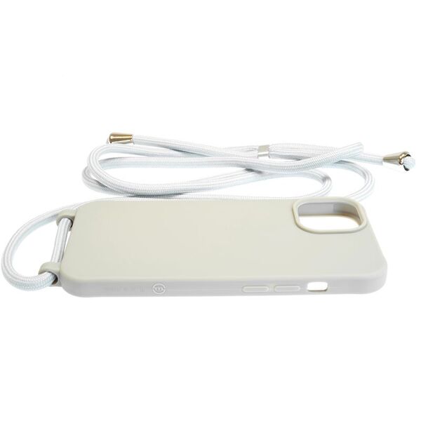 Mobile Origin Θήκη με Λουράκι Ανοιχτό Γκρι - iPhone 14