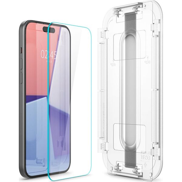Spigen Spigen Glass tR EZ Fit 2 Pack, transparency - iPhone 15 Plus