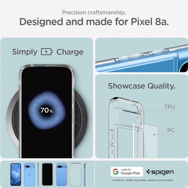Spigen Spigen Ultra Hybrid, κρυστάλλινο καθαρό - Google Pixel 8a