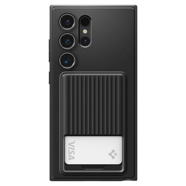 Spigen Spigen Liquid Slot, μαύρο ματ - Samsung Galaxy S24 Ultra