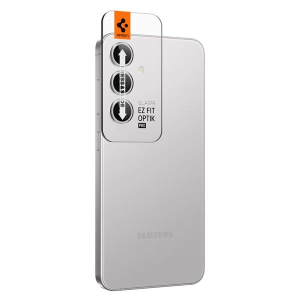 Spigen Spigen Glass tR EZ Fit Optik Pro 2 Pack, μαρμάρινο γκρι - Samsung Galaxy S24+
