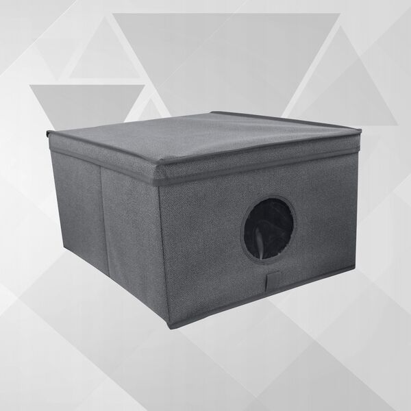 Πτυσσόμενο κουτί μέγεθος L 50x40x25cm Γκρι 8000303317364