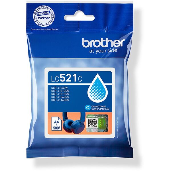 Brother LC521C | Μελανοδοχεία | Κυανό