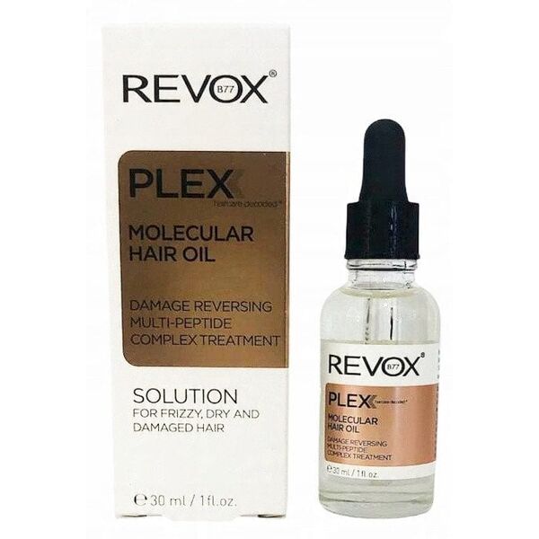 Revox B77, Plex Molecular, Peptides, Hair Oil Treatment, For Repairing, 30 ml For Women