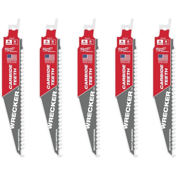 MILWAUKEE S TCT WRECKER ΛΕΠΙΔΑ ΠΡΙΟΝΙΟΥ ΚΑΡΒΙΔΙΟΥ 150mm/6T/5τμχ.