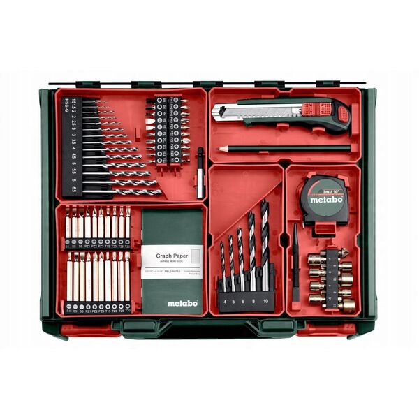 METABO.SCREWDRIVER BS 18 L 60/26Nm 2x2.0Ah + 74 ACC CASE