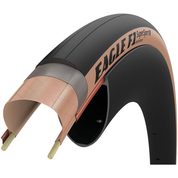 Opona GOODYEAR - Eagle F1 SuperSport R Tubeless Complete 700x28/28-622 k. Blk/Tan