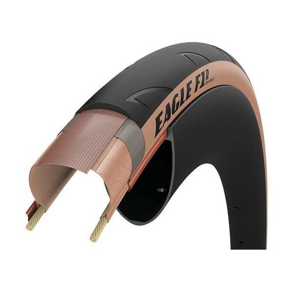 Opona GOODYEAR - Eagle F1 R Tubeless Complete 700x30/30-622 k. Blk/Tan