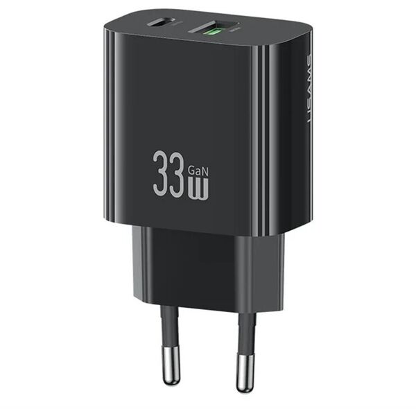 Ładowarka sieciowa USAMS CC317 T65 33W   1xUSB-C 1xUSB-A Fast Charging czarny