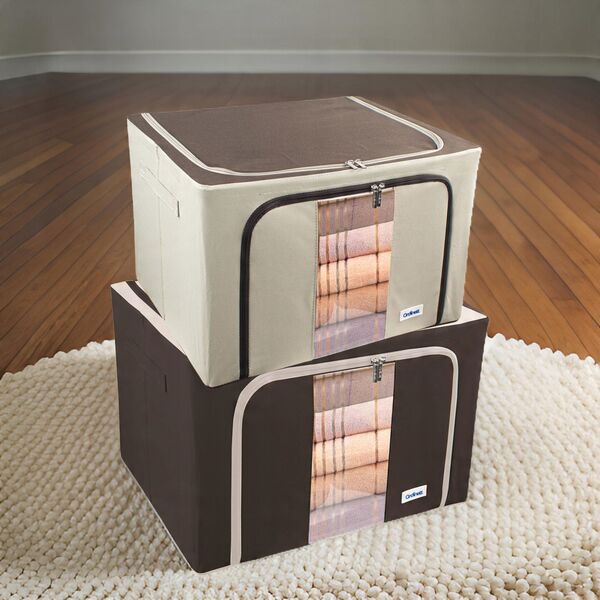 Auduma kaste Box L 50x40x32cm asorti  8000303315155