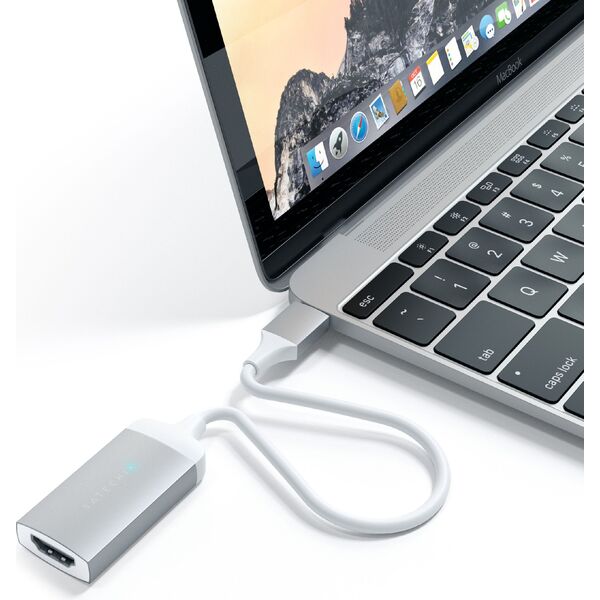 Adapter USB Satechi USB-C - HDMI Srebrny  (ST-TC4KHAS)