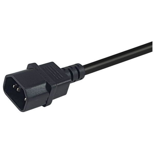 Equip Netzkabel Anschl. C14 -> CEE7/3 0.25m schwarz