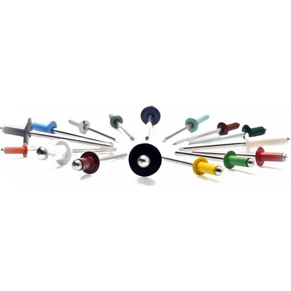 UN NIT ZRYWALNY ALUMINIOWO-STALOWY 4.0*12MM RAL 7016