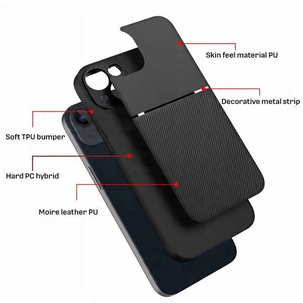 Θήκη NOBLE για IPHONE 13 μαύρη
