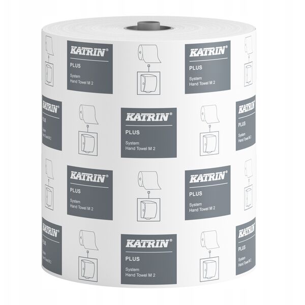 Katrin Plus System Medium - Ręcznik w roli, 2-warstwowy, celuloza, 150 m, biały - 6 rolek