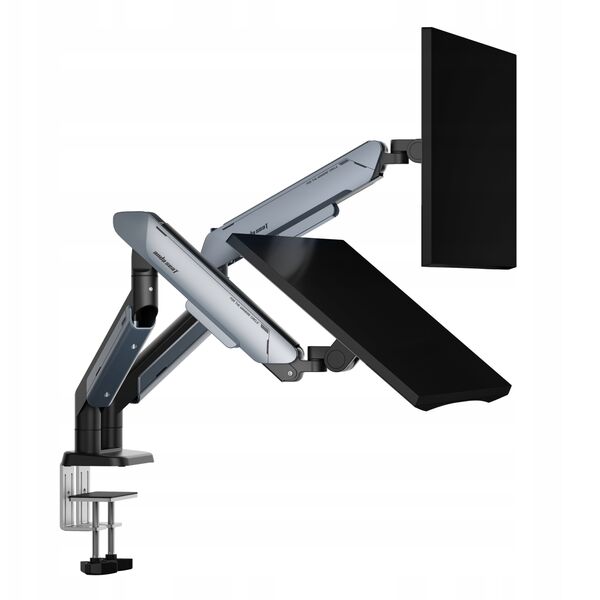Uchwyt na dwa monitory Anda Seat Stealth PRO II Duo 17”–42” titanium