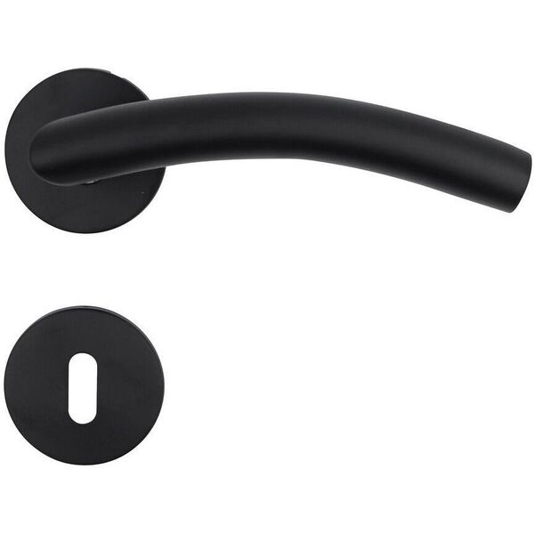 Home>it® πόμολο πόρτας με λαβή L 19 mm. μαύρο ματ