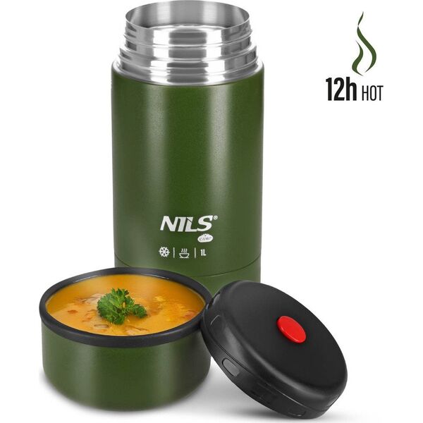 NC3802 TERMOS OBIADOWY 1000ML ZIELONY NILS CAMP