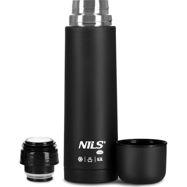 NC3803 TERMOS TURYSTYCZNY 500 ML CZARNY NILS CAMP