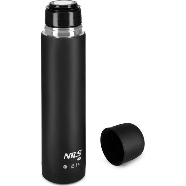 NC3804 TERMOS TURYSTYCZNY 1000 ML CZARNY NILS CAMP