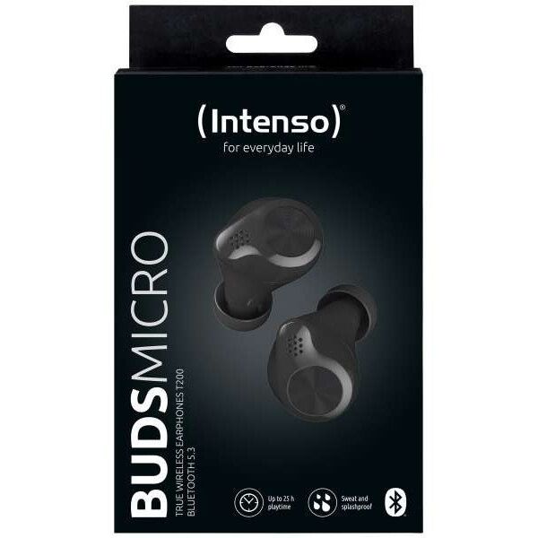 Ακουστικά Intenso In-Ohr (Earbuds), ασύρματα, Bluetooth, Έκδοση 5.3, Πραγματικά ασύρματα, Ρύθμιση έντασης (3720200)