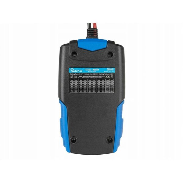 Tester – miernik LCD do sprawdzania akumulatorów 12/24V 3Ah-200Ah (30)