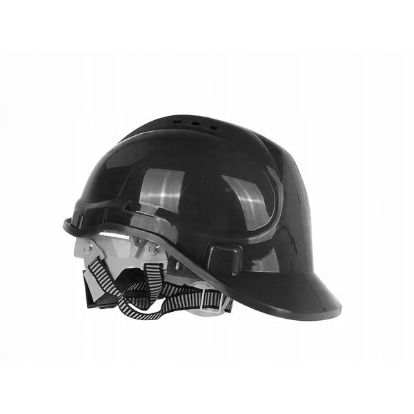 Kask ochronny budowlany BHP regulowany – czarny (50)