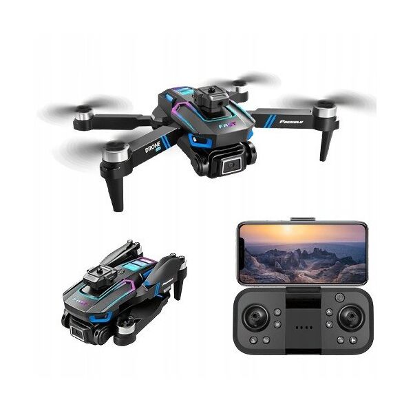 Dron LU60 Podwójna Kamera HD Światła LED Aplikacja Czarny