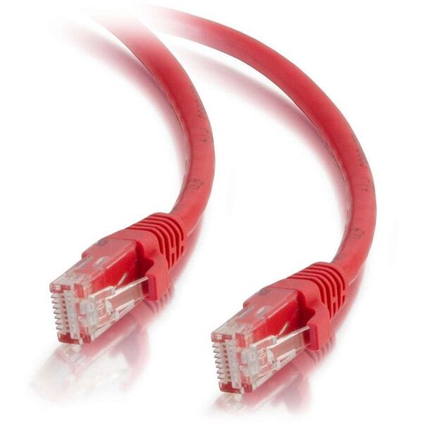 Kabel / 1 m Mlded/Btd Red CAT5E PVC UTP PATC
