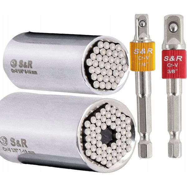 Universal heads S&R 2 pcs 5-14 mm 7-19 mm 460322002
