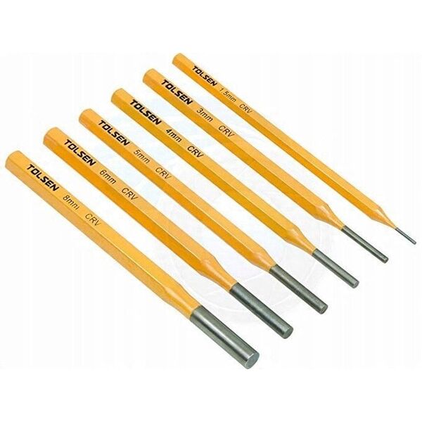Hole punch set Tolsen 25090, 6 pcs.